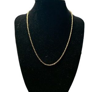 Danecraft 925 SS Sterling Silver Gold Over SS Tri Coloured 20” Necklace Chain
